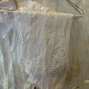 White pottery barn pillow shams- standard size.